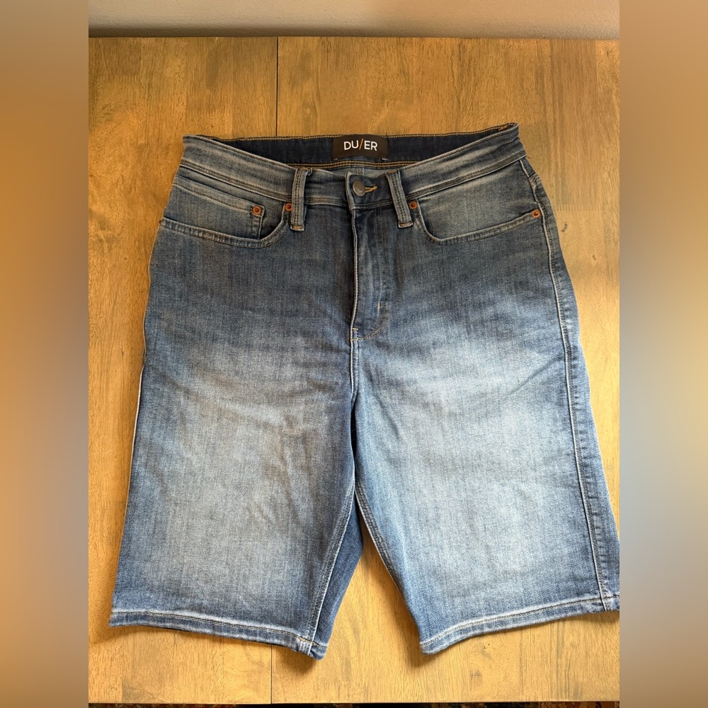 DU/ER L2X Blue Denim Shorts Colour - Size Mens 31